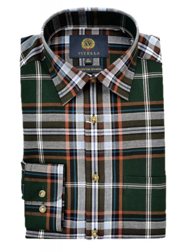 Tartan style check shirt at Westaway & Westaway