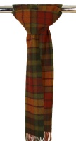 Johnstons  - Lambswool tartan scarf in Autumn Buchanan