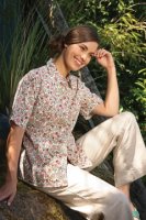 Double TWO - Ladies strawberry flower blouse