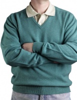 William Lockie Leven Mens Lambswool V-neck Pullover