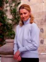 Westaway - 1ply Cashmere roll collar pullover