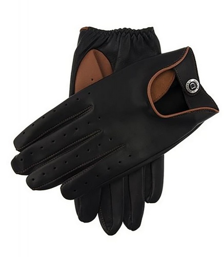 Deene Hairsheep Leather Driving Gloves with contrasting thumb