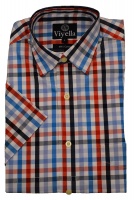 Viyella Cotton Short Sleeve Bold Check Shirt