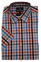 Cotton Short Sleeve Bold Check Shirt at Westaway & Westaway