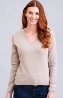 William Lockie - Charlotte 1ply Cashmere V neck pullover