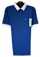 Gabicci -Plain polo shirt with contrast collar sleeve end and pocket