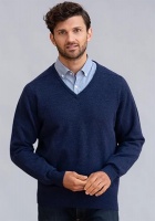 William Lockie Leven Mens Lambswool V-neck Pullover