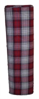 Grey and Claret tartan cloth