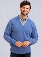 William Lockie - Melrose 2ply cashmere V neck pullover