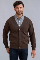 William Lockie Rob Mens Lambswool Cardigan