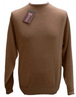 William Lockie Mens Camelhair crew neck pullover