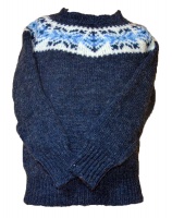 Westaway - Childrens Real Shetland Fair Isle yoke pullover