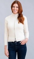 William Lockie - Zola 3ply Cashmere Zip Cardigan