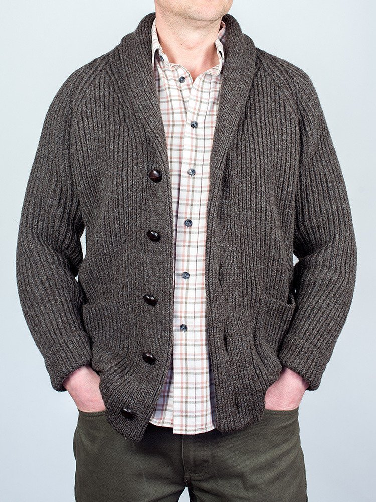 black sheep shawl cardigan