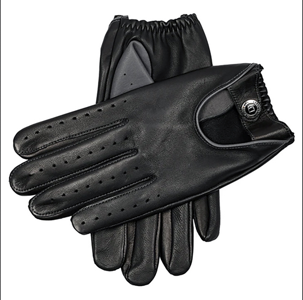 Deene Hairsheep Leather Driving Gloves with contrasting thumb