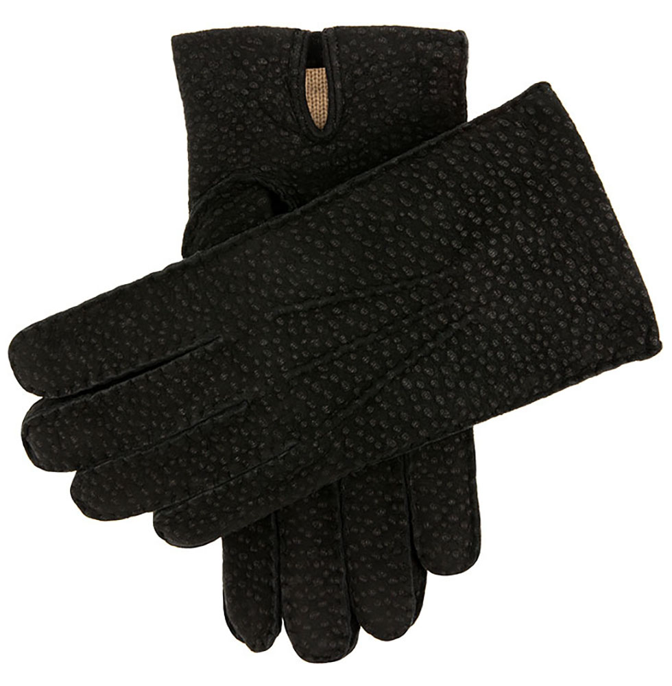 Dents Exton Men's Cashmere Lined Carpincho Leather Gloves