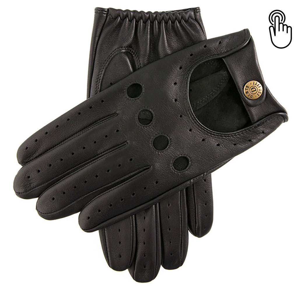 Dents Silverstone Men's Touchscreen Leather Driving Gloves