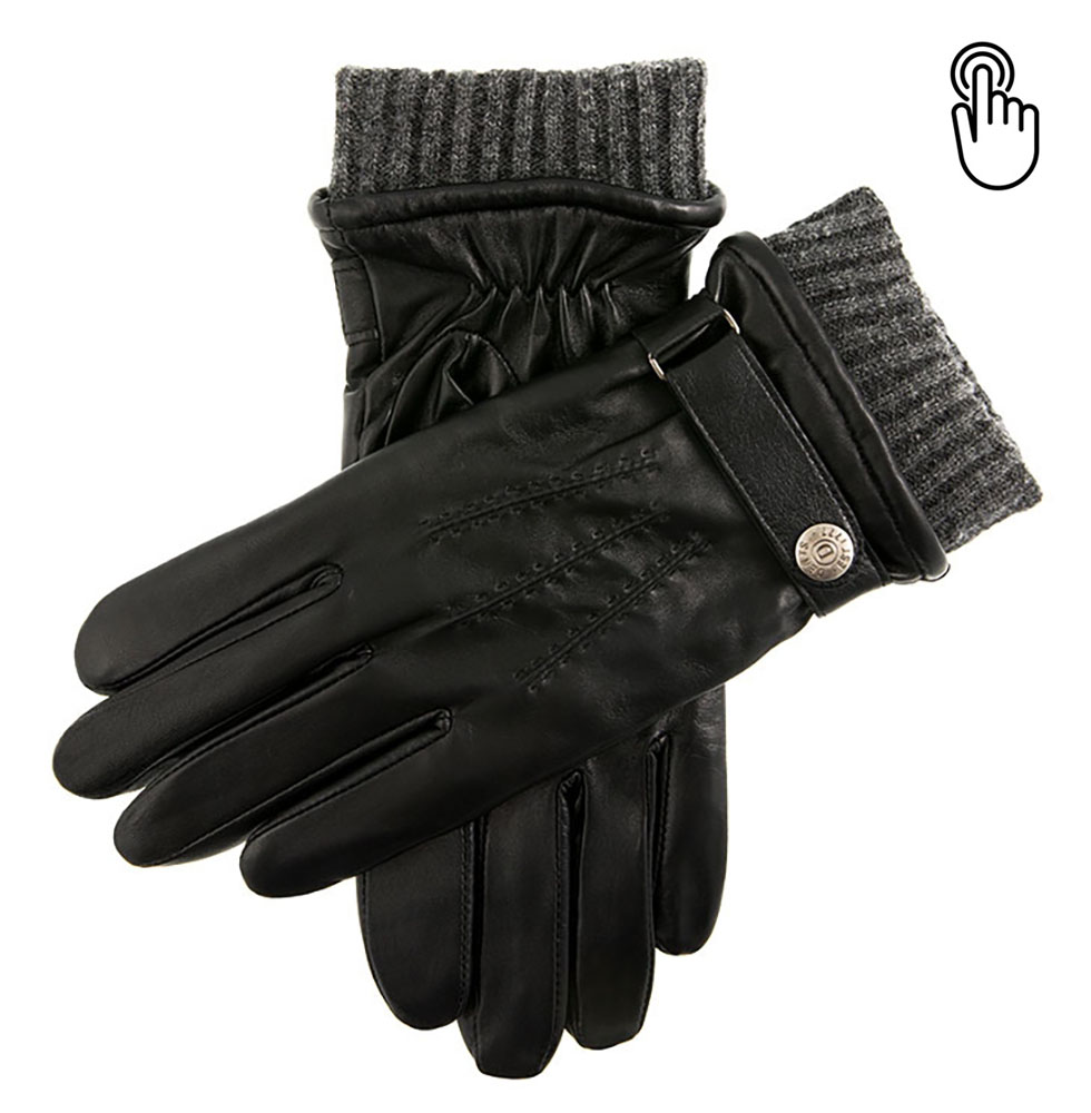 Dents Henley Men's Warm Lined Touchscreen Leather Gloves