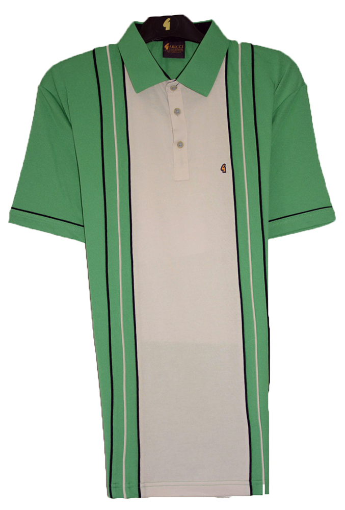 Gabicci -Plain polo shirt with centre contrast block